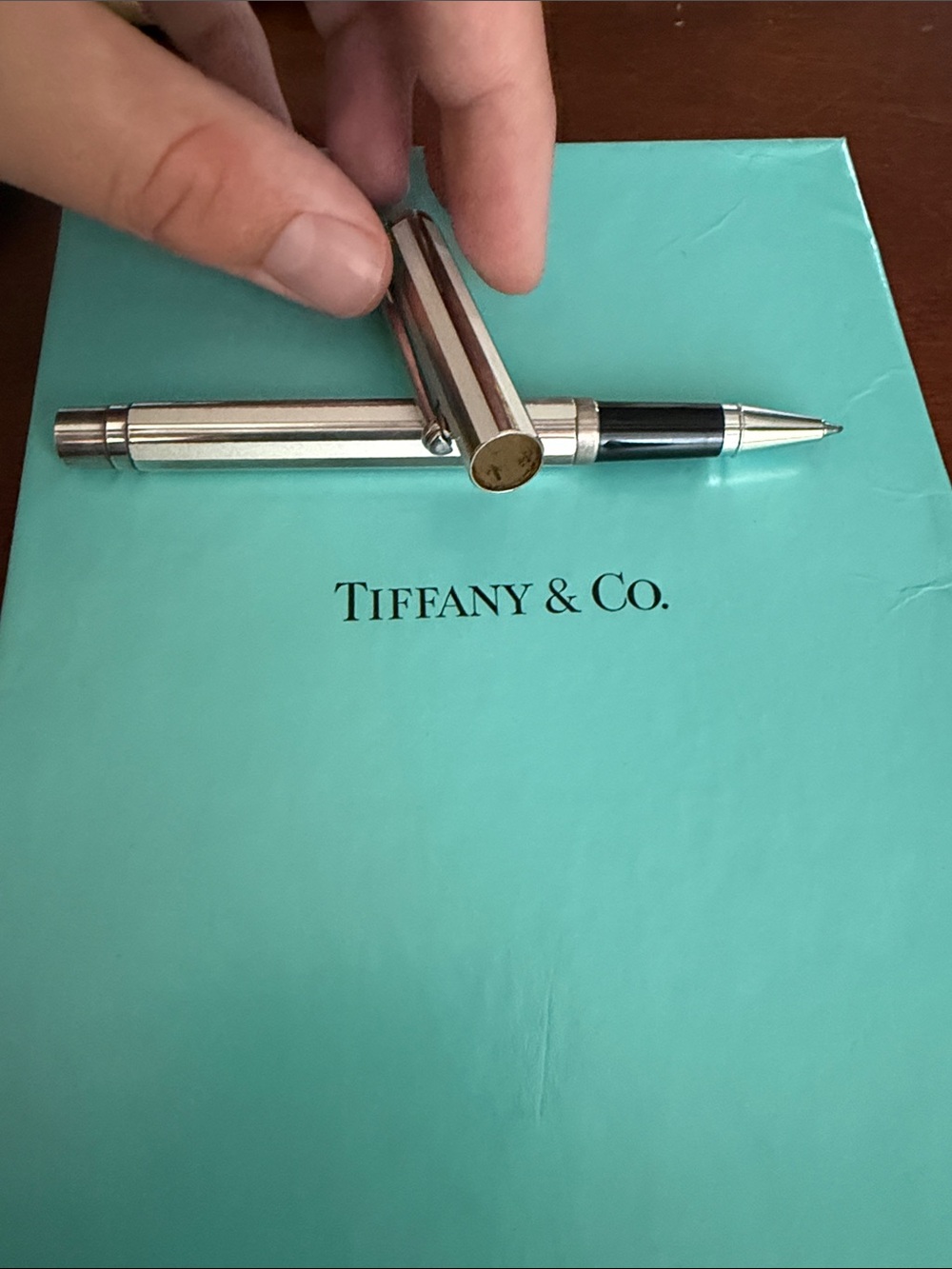 Tiffany & Co. Atlas Silver Pen on Tiffany Blue Box - Picture 3 of 9